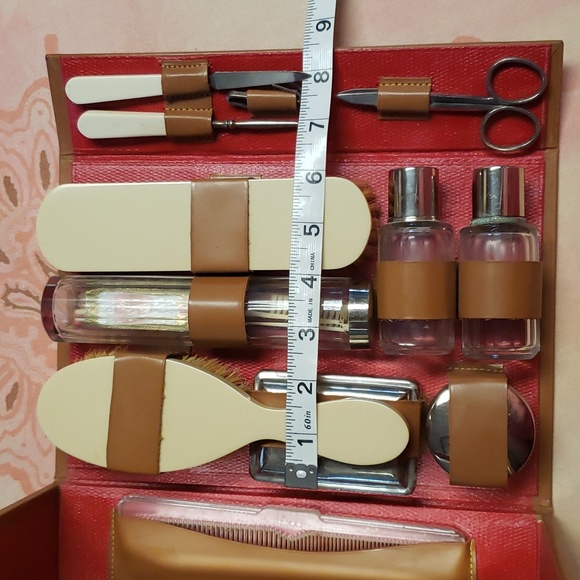 Vintage Vanity Set Antique French Travel Grooming Toiletries Set - Picture 16 of 17